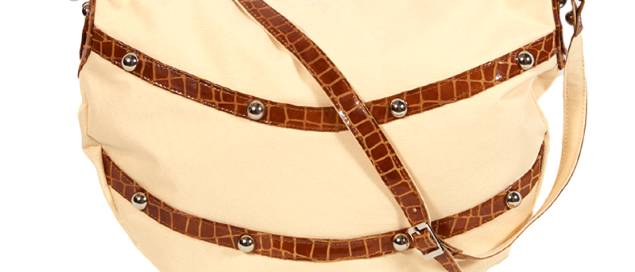 Joan Gdasi Designs_Creme Sag Bag Front