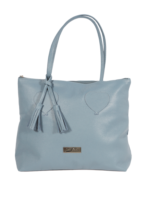 Joan Gdasi Designs_ Mint Blue Tote Bag_ Front View